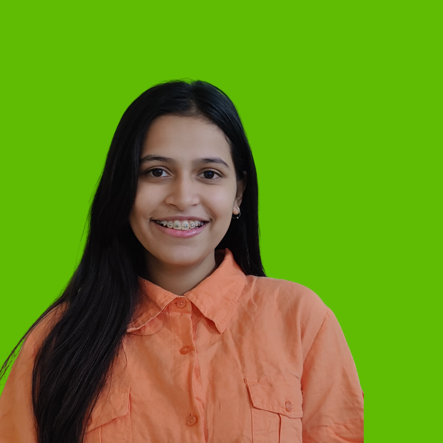 Happy patient with clear aligners at Bite Dental Clinic